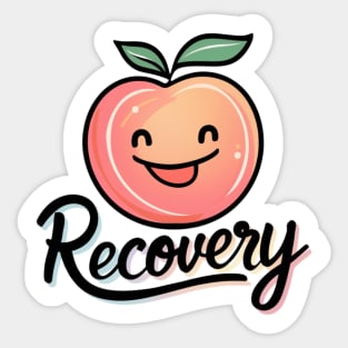 Recovery Peach Sticker